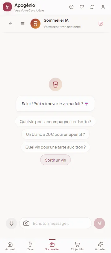 Sommelier IA Apogenio