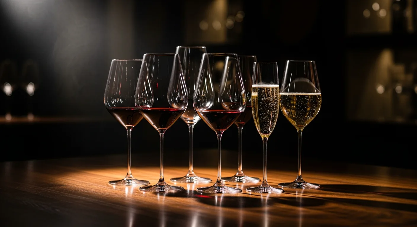 Collection de verres Riedel pour Bordeaux, Bourgogne et Champagne